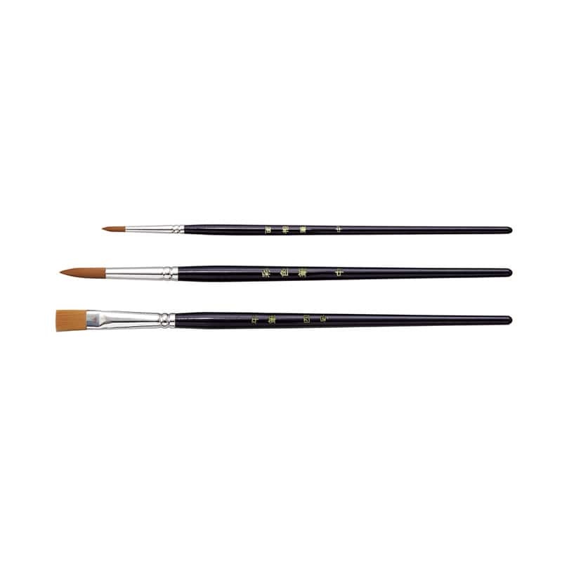 ㈱アーテック高級木軸デザイン筆 3本組 1セット(ご注文単位1セット)【直送品】