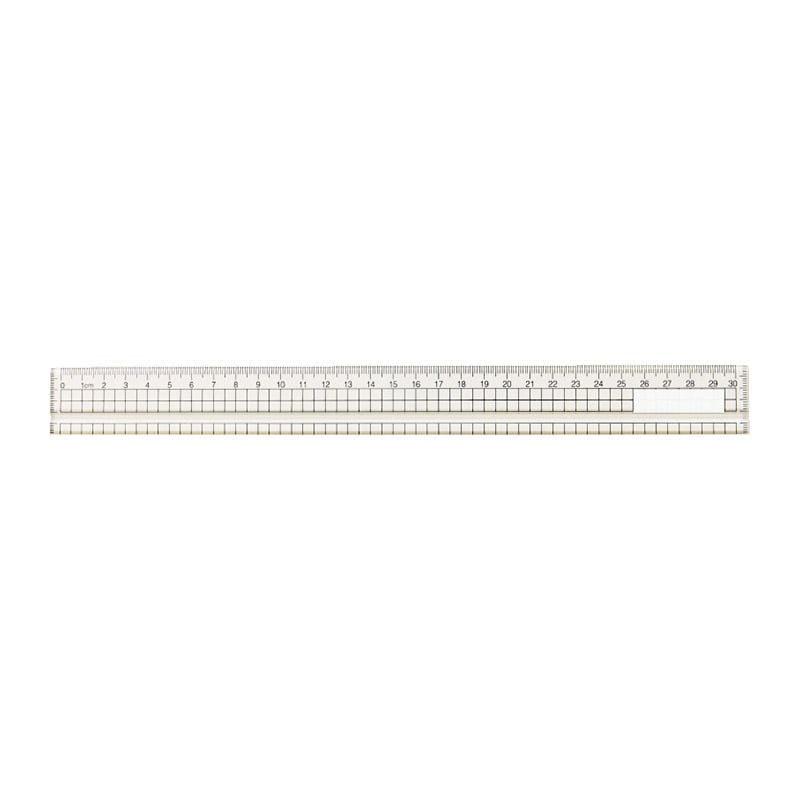 ㈱アーテックアクリル方眼定規 30cm(溝付) 1本(ご注文単位1本)【直送品】