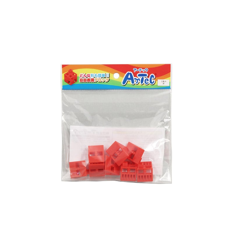 ㈱アーテックArtecブロック 三角A 8P 赤 1個(ご注文単位1個)【直送品】