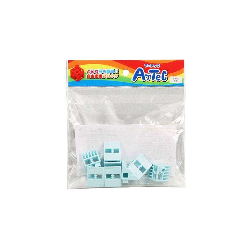 ㈱アーテックArtecブロック 三角A 8P 薄水 1個(ご注文単位1個)【直送品】
