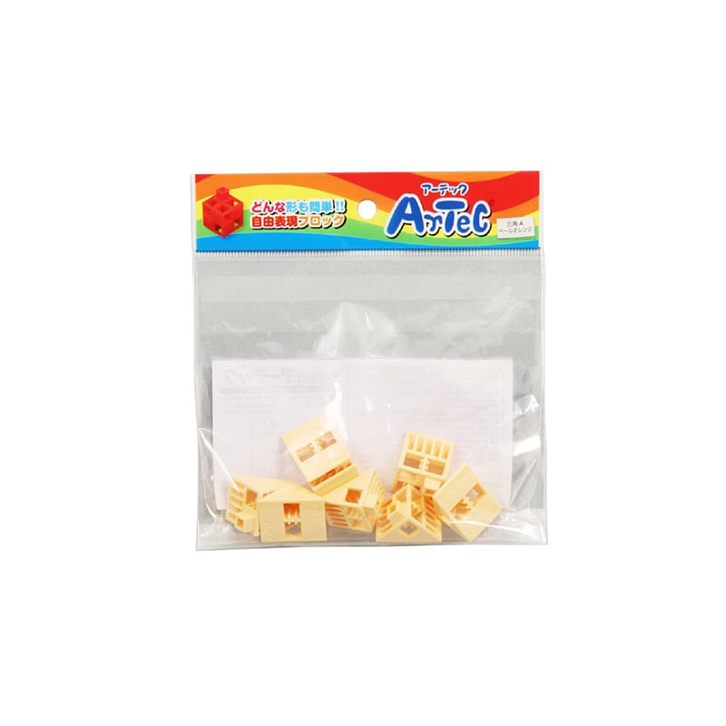 ㈱アーテックArtecブロック 三角A 8P ペールオレンジ 1個(ご注文単位1個)【直送品】