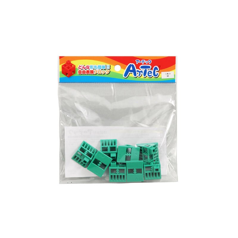 ㈱アーテックArtecブロック 三角A 8P 緑 1個(ご注文単位1個)【直送品】