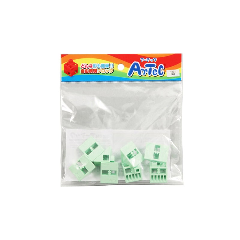 ㈱アーテックArtecブロック 三角A 8P 薄緑 1個(ご注文単位1個)【直送品】