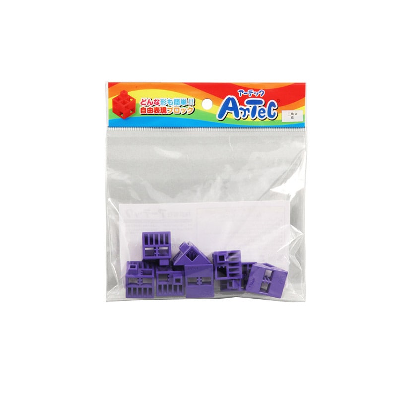 ㈱アーテックArtecブロック 三角A 8P 紫 1個(ご注文単位1個)【直送品】