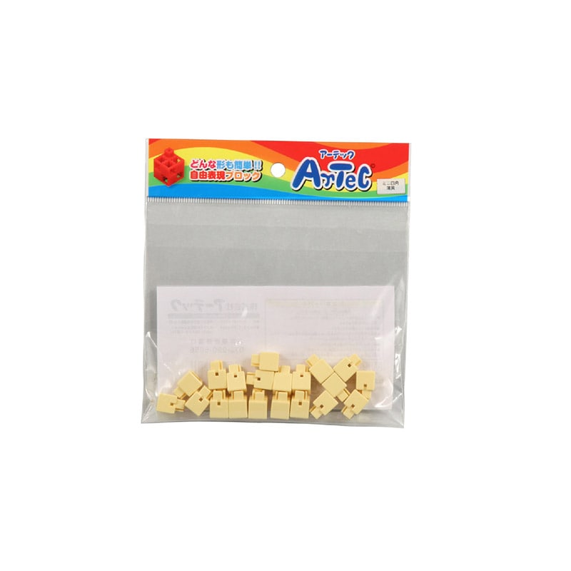 ㈱アーテックArtecブロック ミニ四角 20P 薄黄 1個(ご注文単位1個)【直送品】