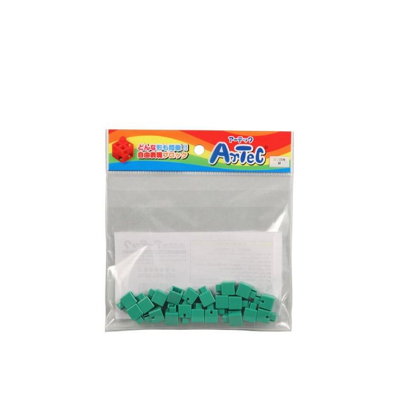 ㈱アーテックArtecブロック ミニ四角 20P 緑 1個(ご注文単位1個)【直送品】