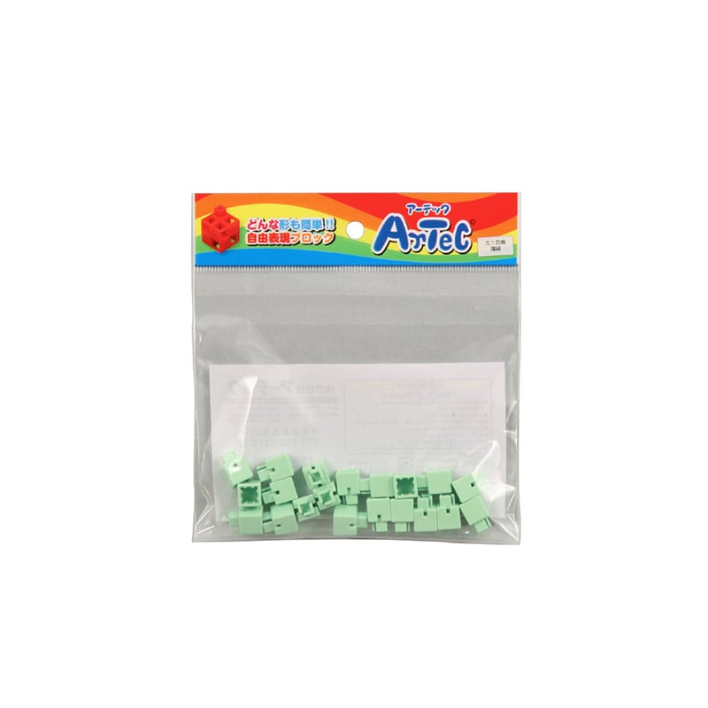 ㈱アーテックArtecブロック ミニ四角 20P 薄緑 1個(ご注文単位1個)【直送品】