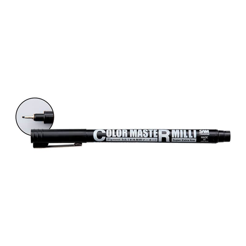 ㈱アーテックS.M　カラーマスター　ミリ　0.1mm　BK 1本（ご注文単位1本）【直送品】