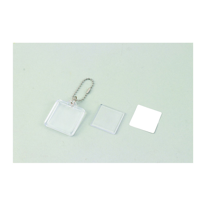 ㈱アーテック ワンタッチクリアキーホルダー 四角1個(ご注文単位1個)【直送品】