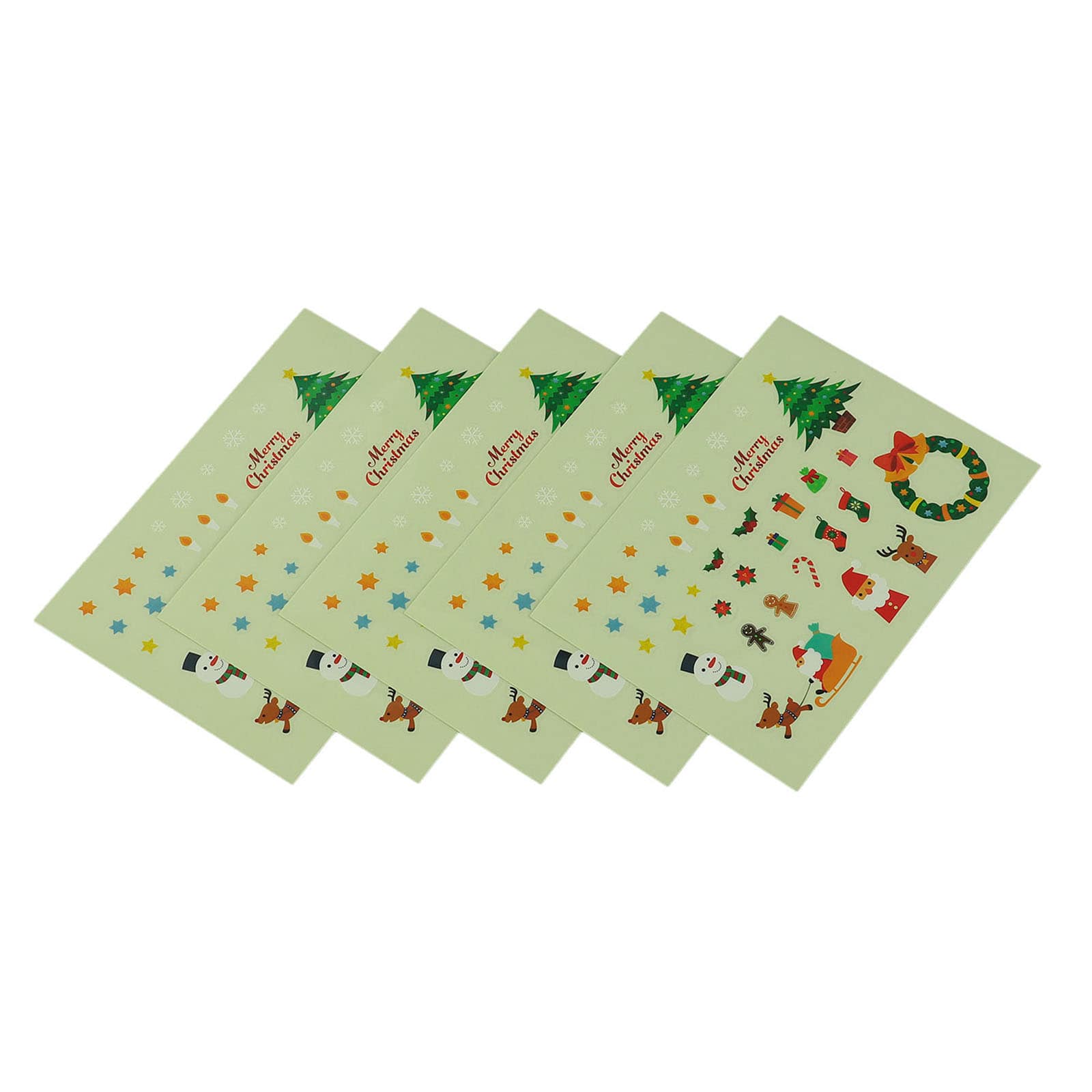 ㈱アーテック クリスマスシール 5枚組1ｾｯﾄ（ご注文単位1ｾｯﾄ）【直送品】
