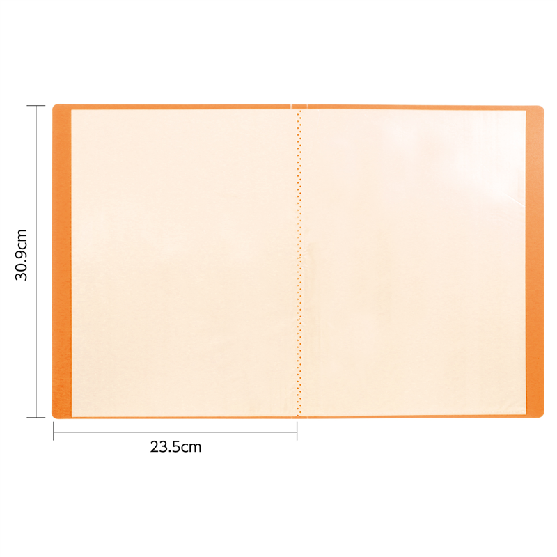 アーテック クリアブックB 厚 A4 20ポケット オレンジ10冊パック 1個(ご注文単位1個)【直送品】