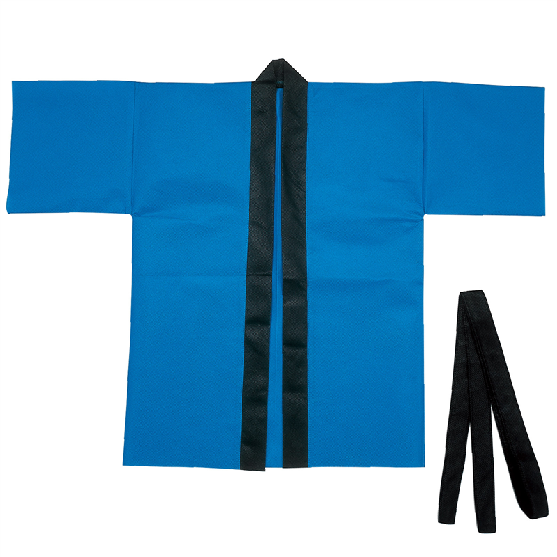 アーテック カラー不織布ハッピ(帯付) 青 M 1個（ご注文単位1個）【直送品】