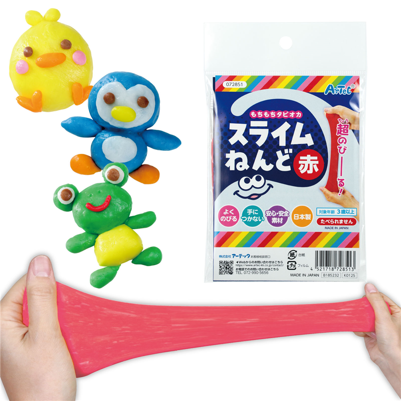 アーテック タピオカスライム粘土 ピンク 袋タイプ 1個（ご注文単位1個）【直送品】
