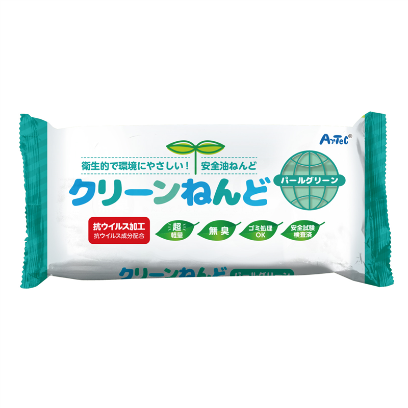 アーテック クリーンねんど パールグリーン ねんどケース入セットB 1個（ご注文単位1個）【直送品】