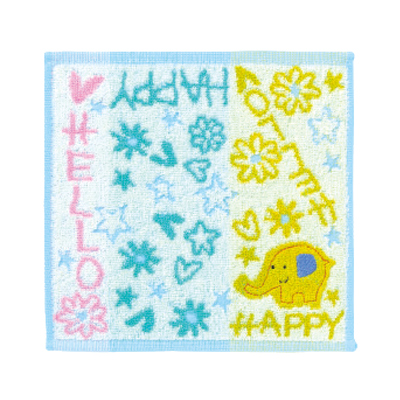 日繊商工 ライブラリー タオルチーフ イエロー 1枚(ご注文単位1枚)【直送品】