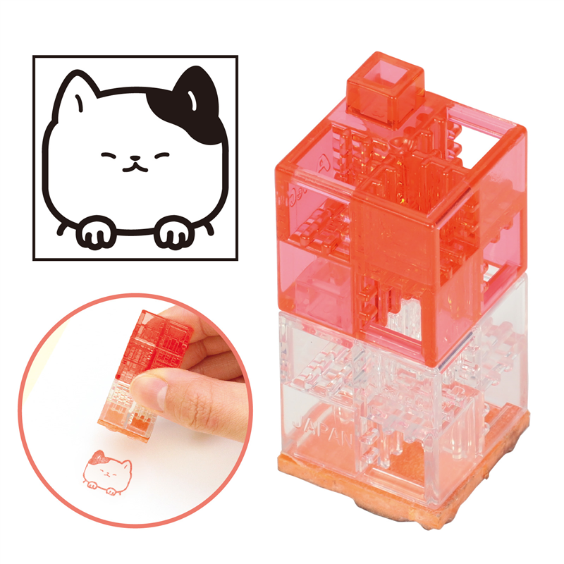 アーテック つながるブロックスタンプ ネコ 1個(ご注文単位1個)【直送品】