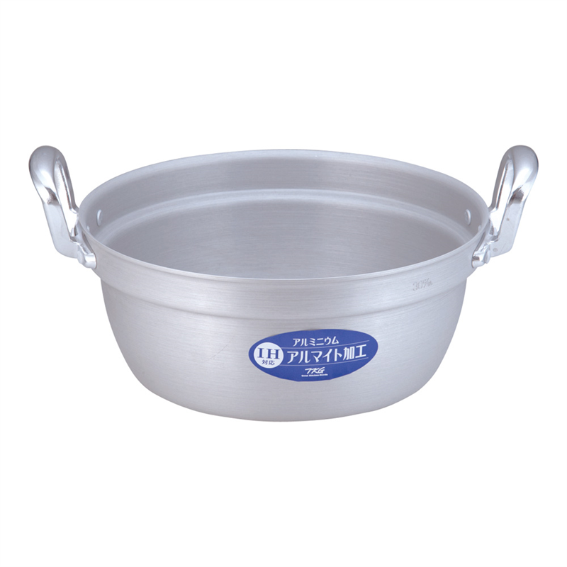 TKG IHアルミ 円付鍋 30cm 1袋(ご注文単位1袋)【直送品】