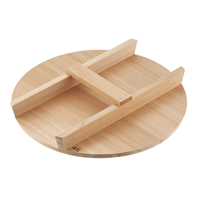 厚手サワラH型取手木蓋 45cm用 1個（ご注文単位1個）【直送品】