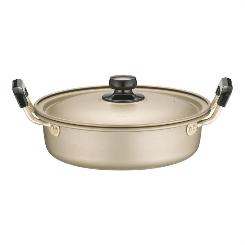 アカオ しゅう酸 実用鍋 浅型(硬質) 22cm 1袋(ご注文単位1袋)【直送品】