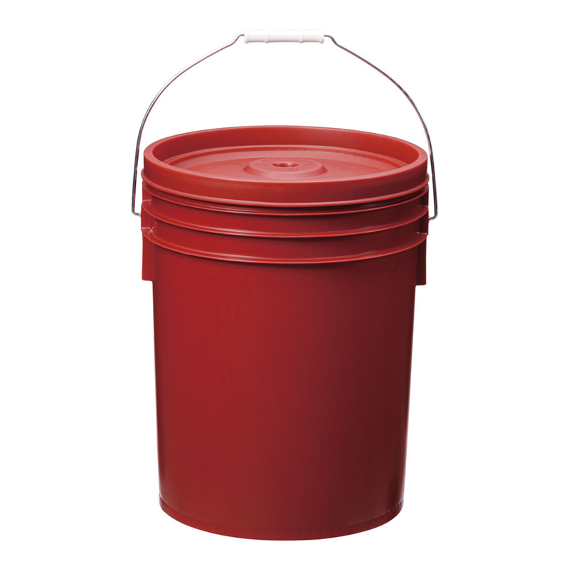 トスロン丸型（密閉容器） 20L　レッド 1個（ご注文単位1個）【直送品】