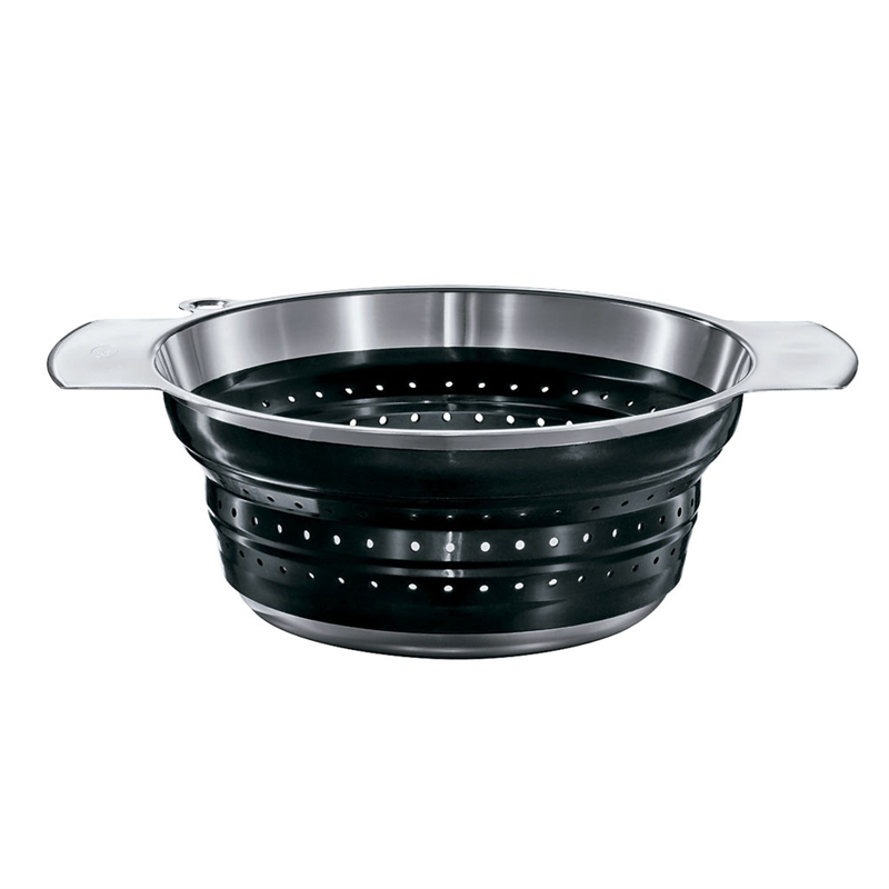 レズレー フォーダブルコランダー 16124 24cm ブラック 1袋(ご注文単位1袋)【直送品】