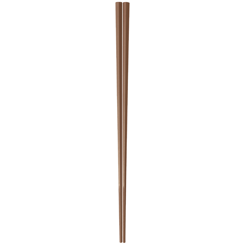 ぐる麺取り箸　茶 PM-109　30cm 1袋（ご注文単位1袋）【直送品】