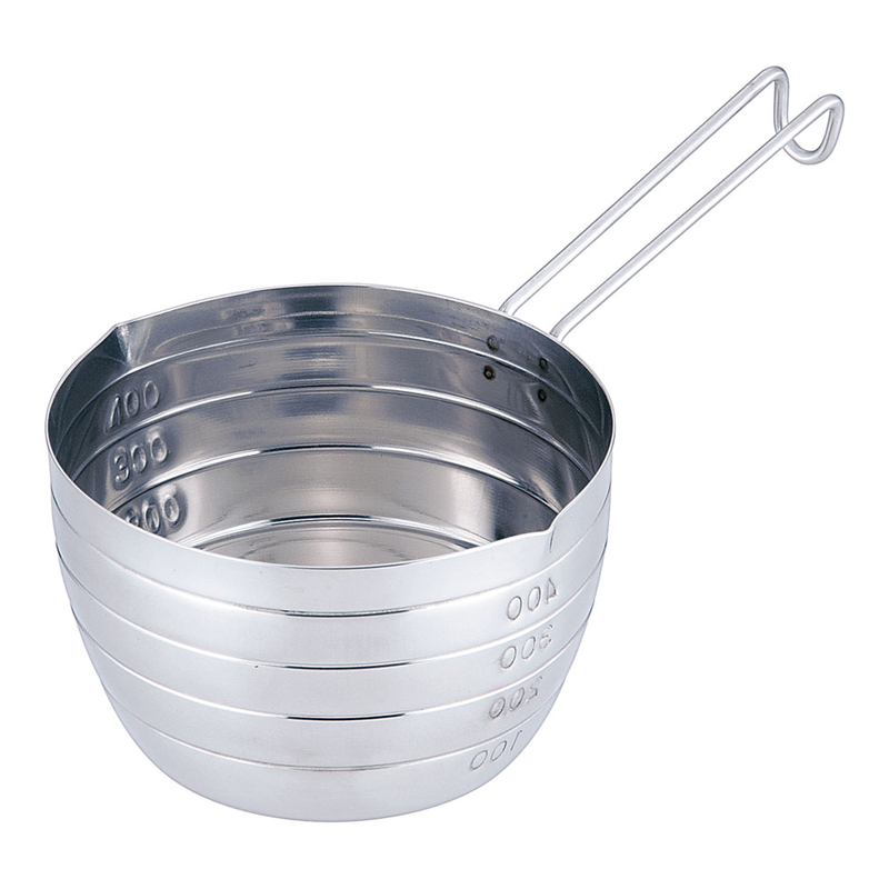エコクリーン 18-8湯せん用計量カップ 500cc 1袋(ご注文単位1袋)【直送品】