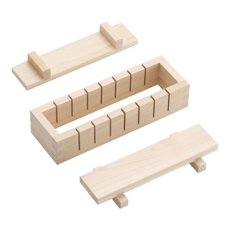 木製 押し寿司 八ッ切(白木) 1箱(ご注文単位1箱)【直送品】