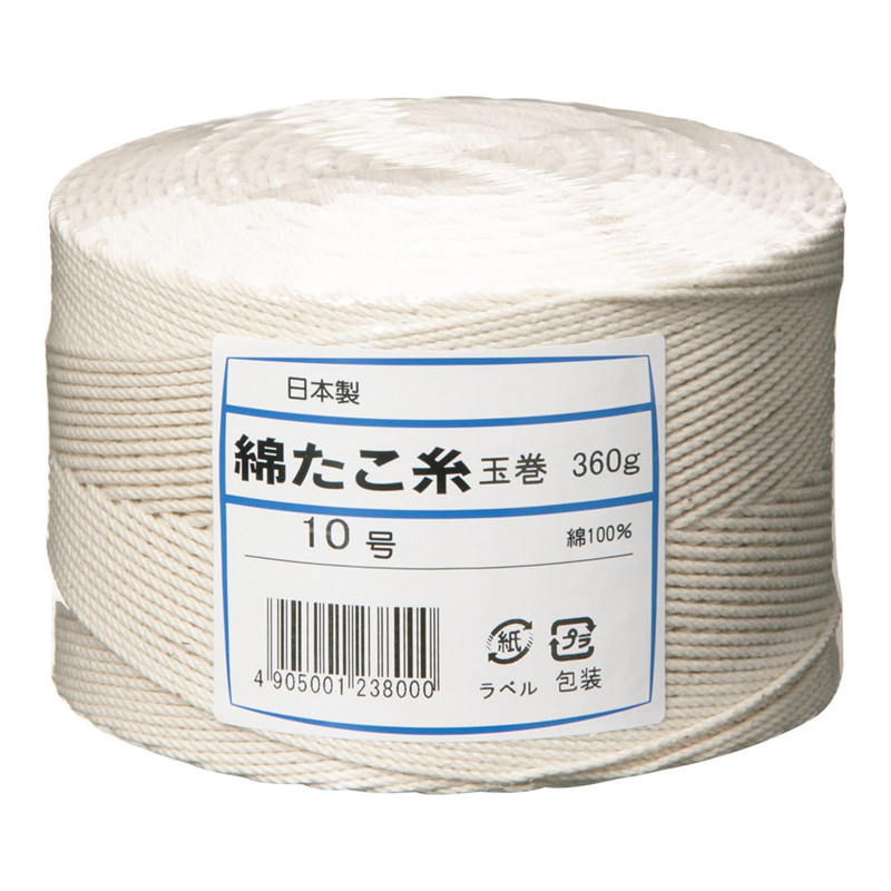 綿 たこ糸(玉巻360g) 10号 1個(ご注文単位1個)【直送品】