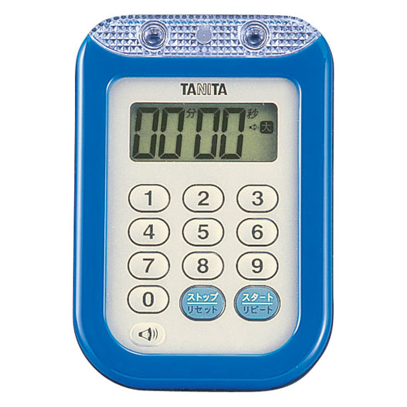 タニタ　大音量タイマー100分計 TD-377BL　ブルー 1個（ご注文単位1個）【直送品】