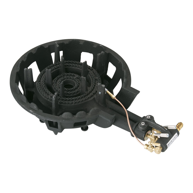 鋳物コンロ DE-21J(二重) PSC P付 12・13A 1箱(ご注文単位1箱)【直送品】