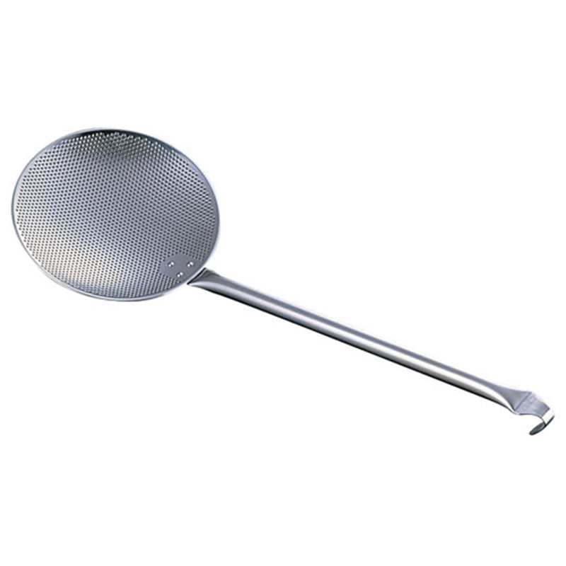 UK18-8パンチング丸カス揚 (パイプハンドル) 17cm 1袋(ご注文単位1袋)【直送品】