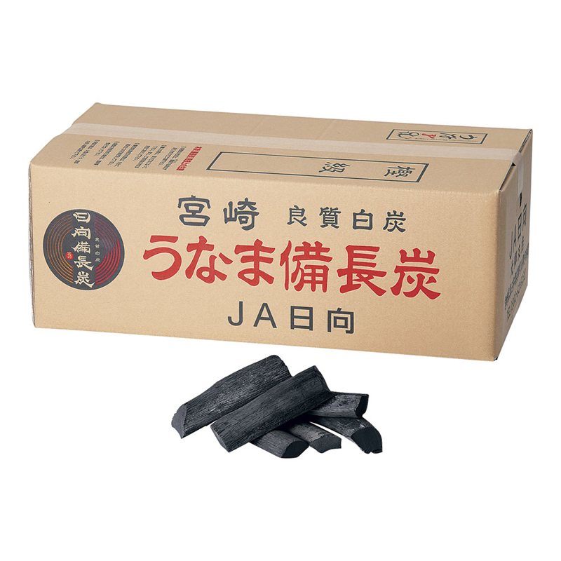白炭 うなま(宮崎)備長炭 切割 12kg (樫1級) 1箱(ご注文単位1箱)【直送品】
