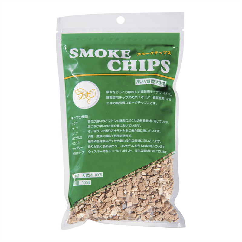 スモーク用チップ (1袋100g入) ブナ 1袋(ご注文単位1袋)【直送品】