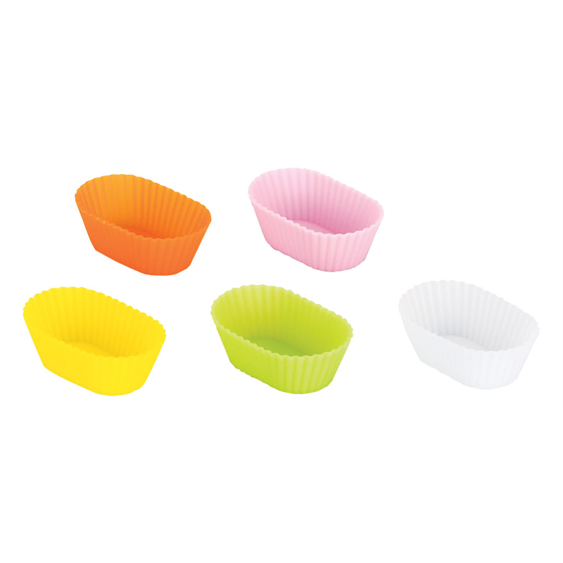 シリコンカップ　オーバル（5色セット） L　59613 1個（ご注文単位1個）【直送品】