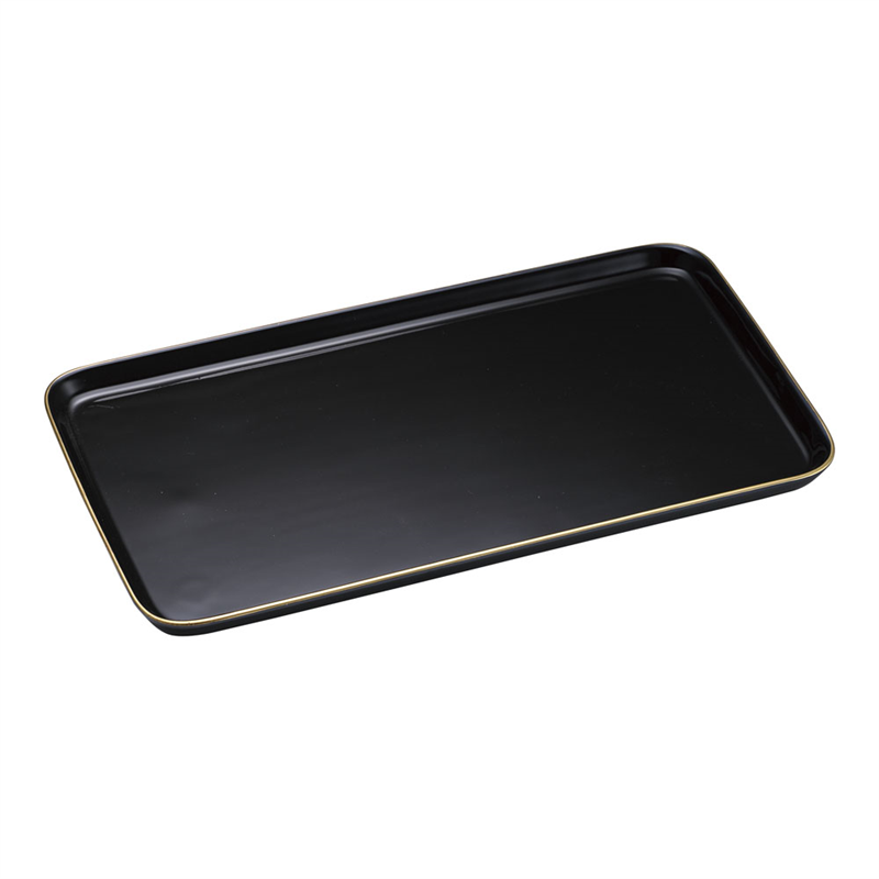 陶器製　ケーキトレー角型 EM-17-KS（金線入） 1箱（ご注文単位1箱）【直送品】