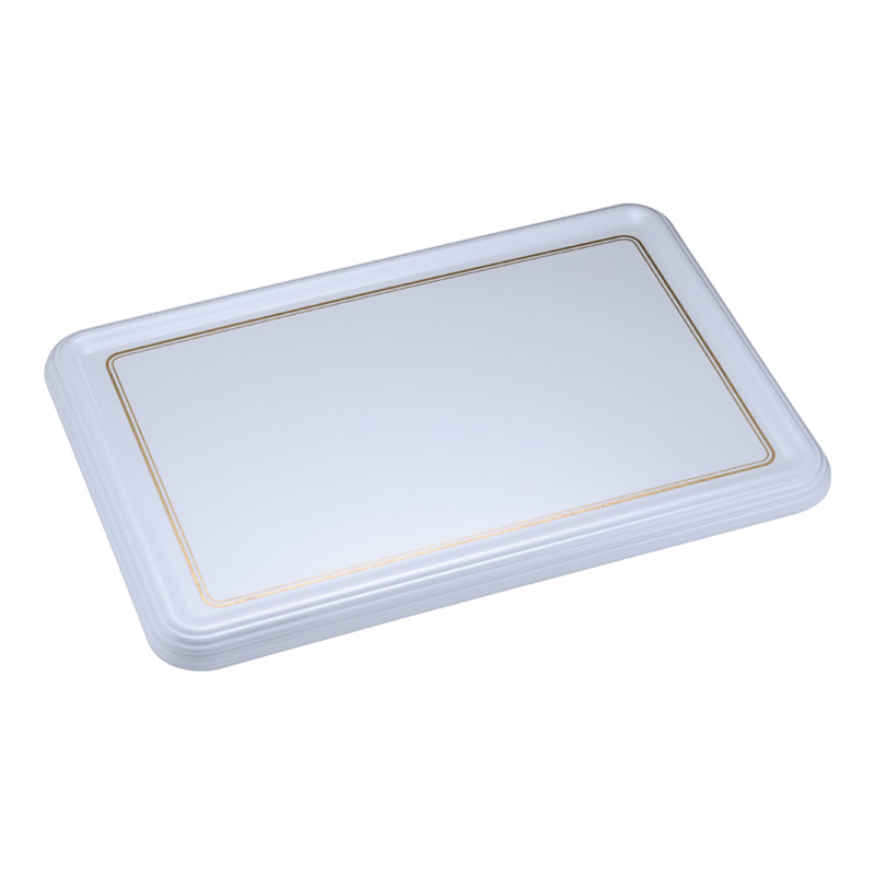 陶器風メラミン製ケーキトレー角型 CT-2639-WS 1個(ご注文単位1個)【直送品】