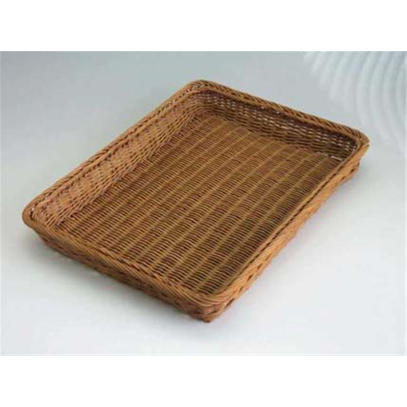 浅型　茶　籐かご Y-4-CH 1個（ご注文単位1個）【直送品】