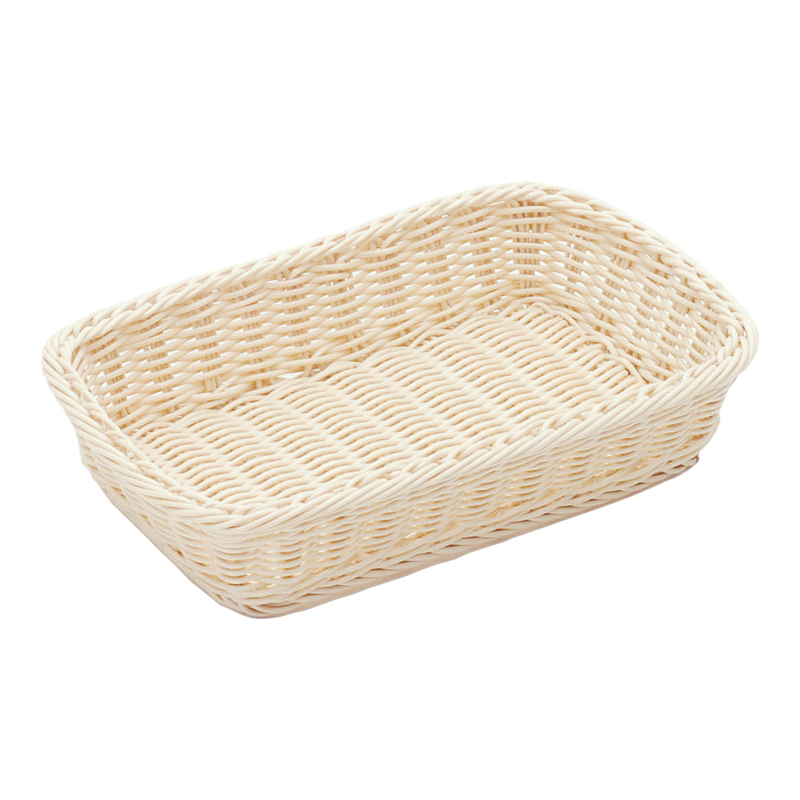 樹脂バスケット　角長　91-005A 30cm　白 1個（ご注文単位1個）【直送品】