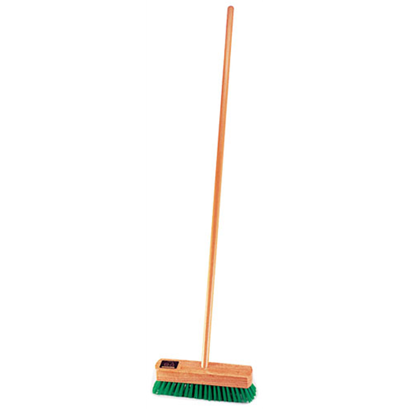 木柄ナイロンデッキブラシ 30cm 1個（ご注文単位1個）【直送品】