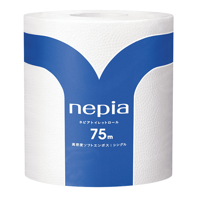 ネピア 1ロール シングル 75m (1ケース80個入) 1箱(ご注文単位1箱)【直送品】