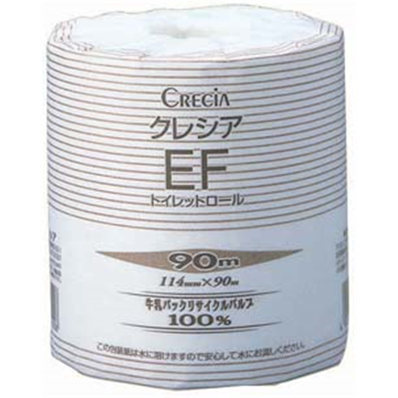クレシア EFトイレットロール 90M (1ケース80個入) 1袋(ご注文単位1袋)【直送品】