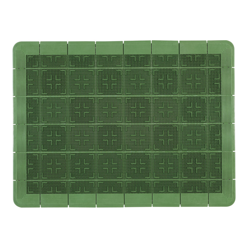クロスハードマット 900×1200mm 緑 1個(ご注文単位1個)【直送品】