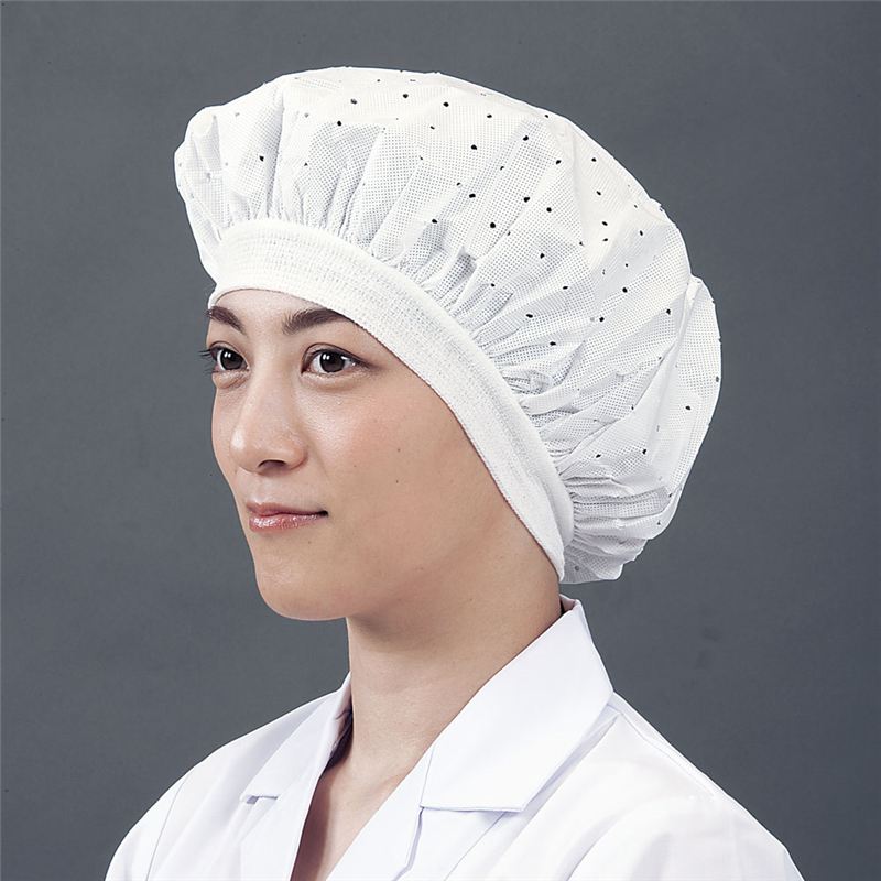 つくつく帽子　フリーサイズ（20枚入） EL-122W　ホワイト 1袋（ご注文単位1袋）【直送品】