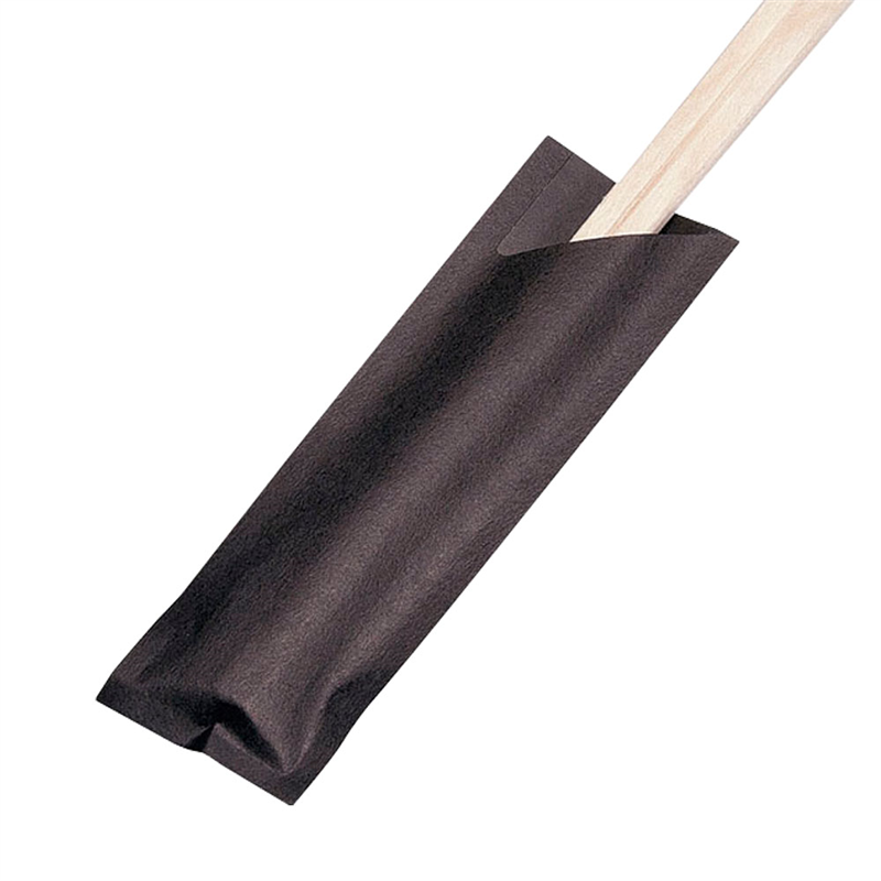 箸袋(500枚束シュリンク) ハカマP既製-墨 1袋(ご注文単位1袋)【直送品】