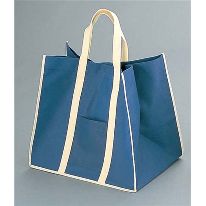 ファインビュー　不織布バッグ（10枚入） 大　ネイビー 1袋（ご注文単位1袋）【直送品】