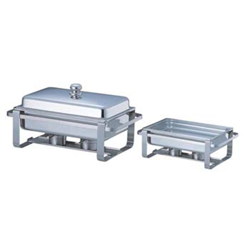 KINGOステン角チェーフィングデッシュ 2102-2　1／2タイプ 1箱（ご注文単位1箱）【直送品】