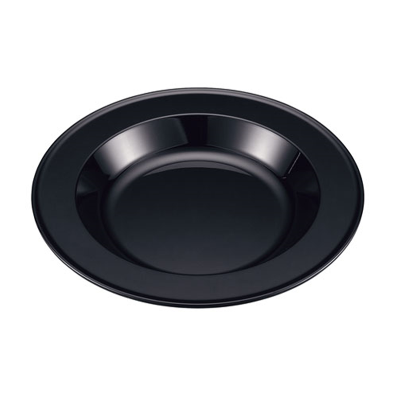 メラミン 丸型フードパン 13インチ TKO-136BK 1袋(ご注文単位1袋)【直送品】