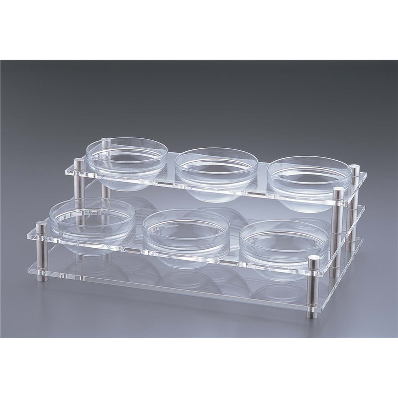 アクリル コンディメントスタンド 2段6穴 B30-1 1箱(ご注文単位1箱)【直送品】