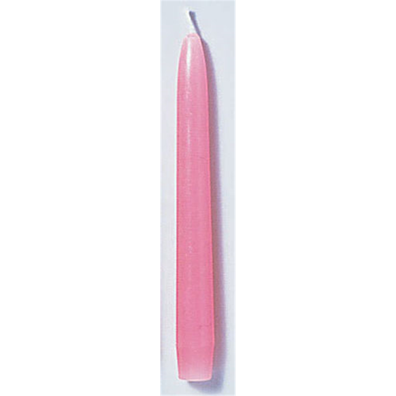 テーパーキャンドル 10インチ ピンク (1打入) 1箱(ご注文単位1箱)【直送品】